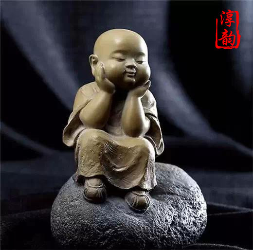 具有趣 小沙彌石雕